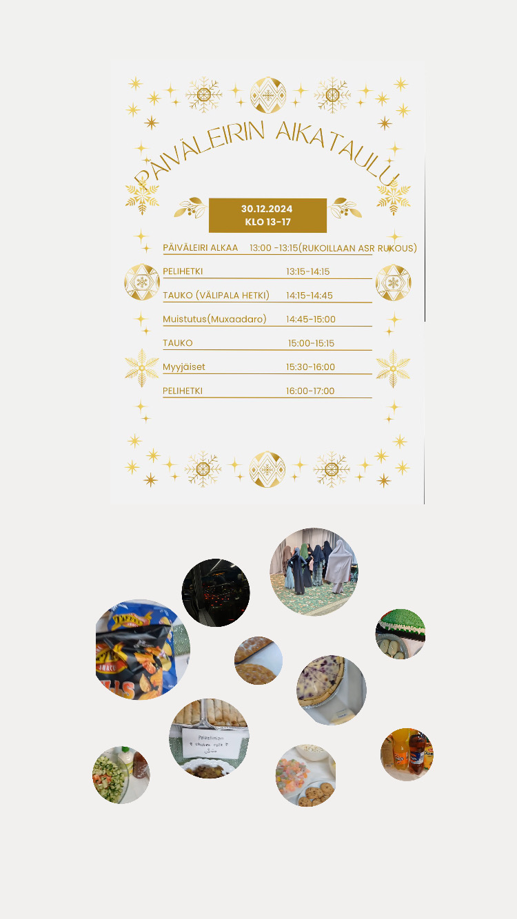 Päiväleiri 2024 vuoden lopussa 📍Kafaalossa, osallistui 20 nuorta tyttöä.